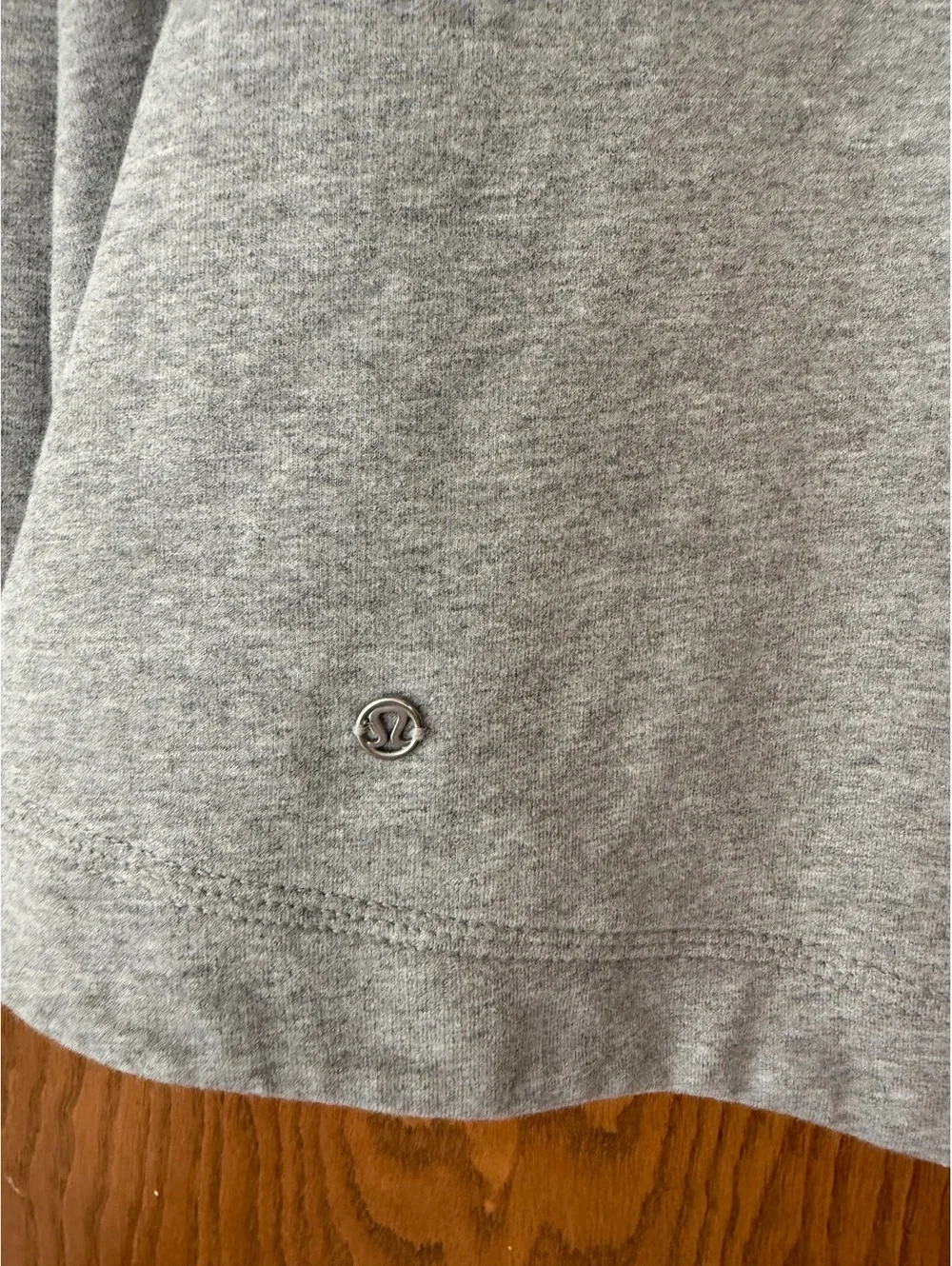 Lululemon Athletica Gray Open Front Cardigan Jacket Cotton Blend Size 6